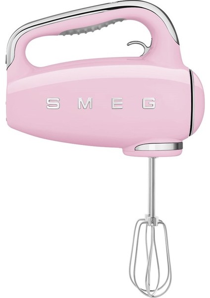 SMEG HMF01PKEU 50'S STYLE PEMBE EL MİKSERİ