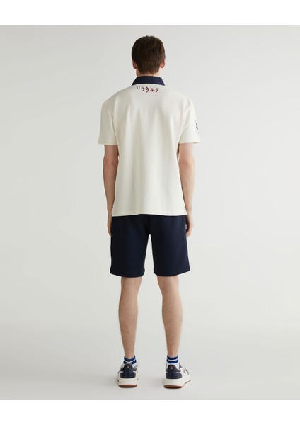 Erkek Lacivert Regular Fit Logolu Şort 2724129T.433
