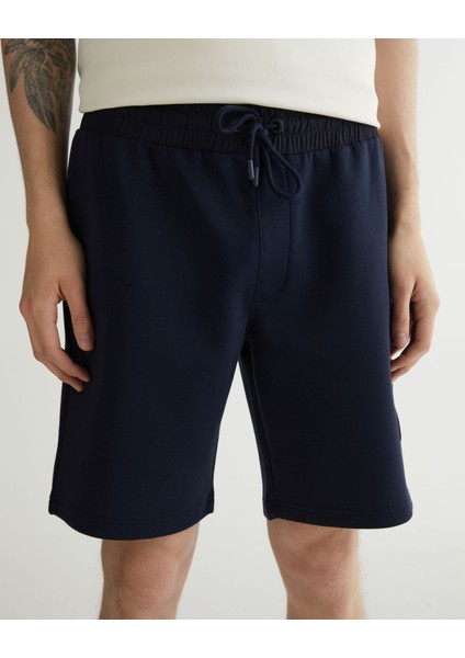 Erkek Lacivert Regular Fit Logolu Şort 2724129T.433