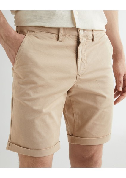 Erkek Bej Regular Fit Şort 205076.277 fırsatları