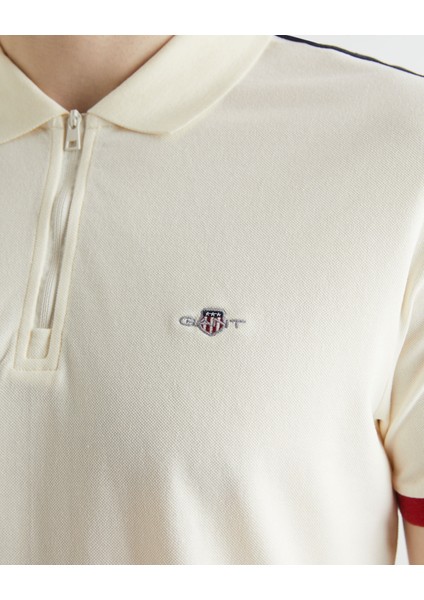 Erkek Krem Regular Fit Renk Bloklu Polo 2424123T.130 indirimleri
