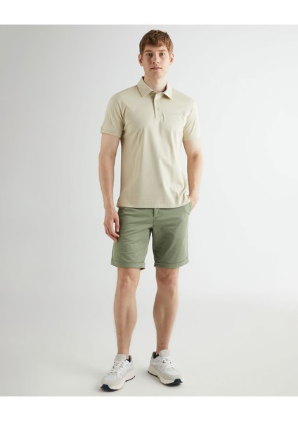 Erkek Bej Slim Fit Logolu Polo 2013034.239