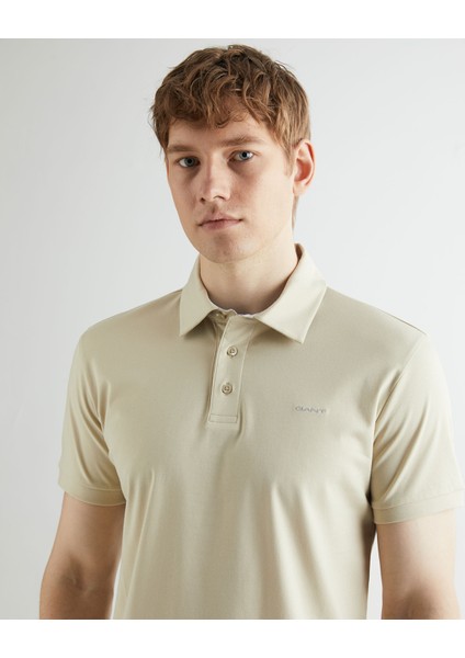 Erkek Bej Slim Fit Logolu Polo 2013034.239