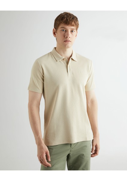 Erkek Bej Regular Fit Polo 2062021.239