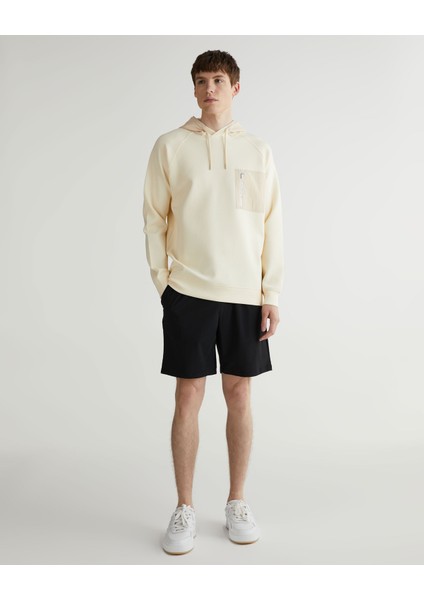 Erkek Krem Regular Fit Kapüşonlu Logolu Sweatshirt 2524129T.130 modelleri