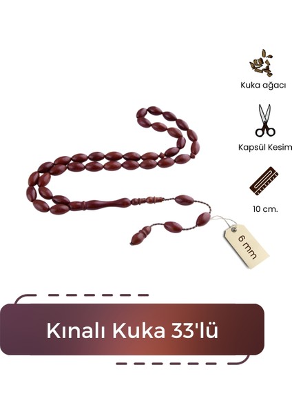 Kınalı Kuka 33’lü 6ml Tesbih