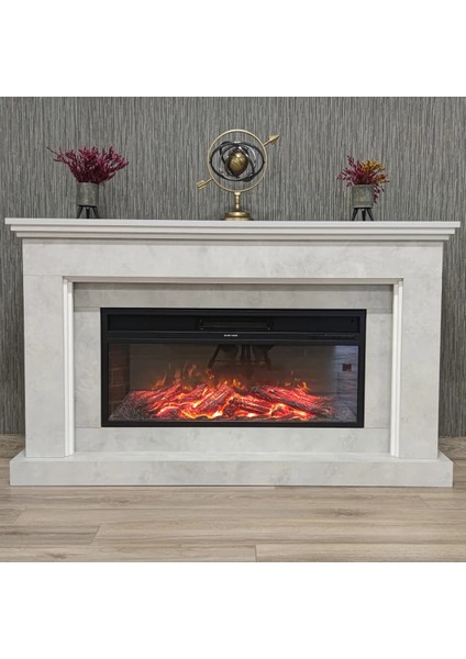 Retro Desenli Şömine 1800W IF34 modelleri