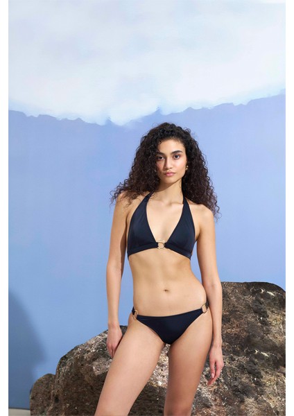 Shikoo Swimwear Elena Boyundan Bağlamalı Üçgen Bikini Takımı