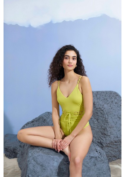 Shikoo Swimwear Maria Boyundan Bağlamalı Mayo