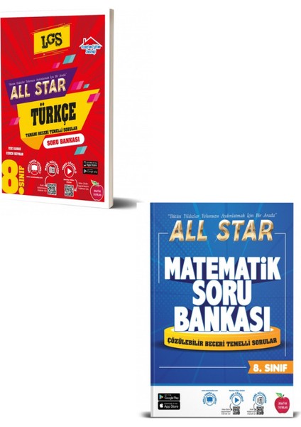 Newton Yayınları 8. Sınıf LGS All Star Türkçe Soru Bankası - Matematik Soru Bankası Seti