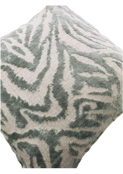 Zebra Desenli Mint Kırlent Kılıfı 45CM*45CM modelleri