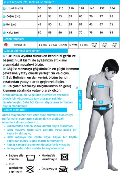 B Solid Brief Jr Çocuk Kırmızı Yüzücü Mayo 2A25845