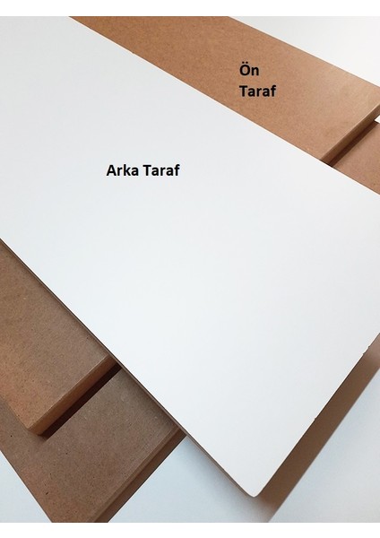 Mdf Plaka Panel Mdf Tabaka Arkası Beyaz Ham 20 cm x 10 cm - 18 mm Kalınlık 5 Adet