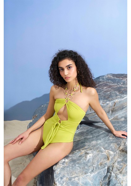 Shikoo Swimwear Isabella Halka Detaylı Straplez Mayo