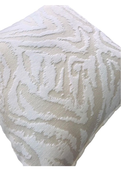 Zebra Desenli Beyaz Kırlent Kılıfı 45CM*45CM