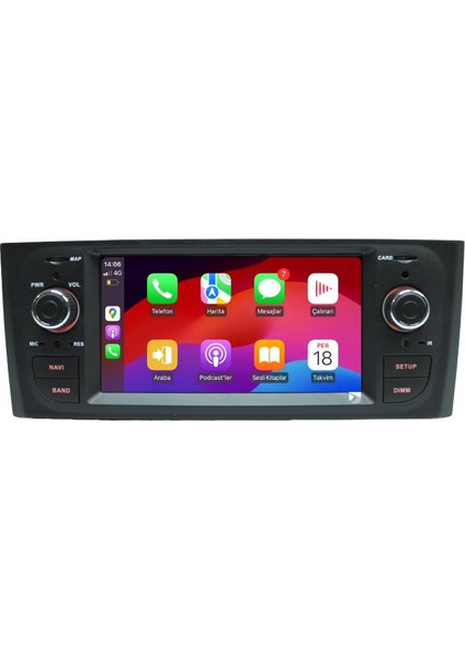 Araç Multimedya Fiat Linea Old Universal - Ty / 2 GB Ram 32 GB HDD / 6 Inch Ekr. Carplay And. 13 Double Teyp - Navigasyon Cihazı Myw