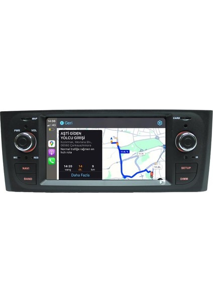 Araç Multimedya Fiat Linea Old Universal - Ty / 2 GB Ram 32 GB HDD / 6 Inch Ekr. Carplay And. 13 Double Teyp - Navigasyon Cihazı Myw