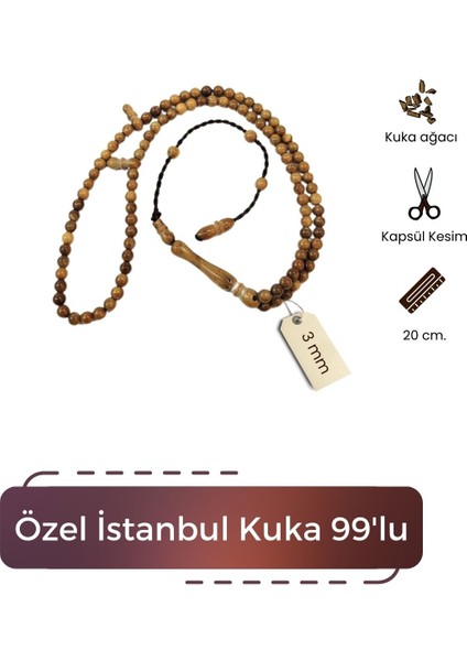 Özel Istanbul Kuka 99'lu 3ml Tesbih