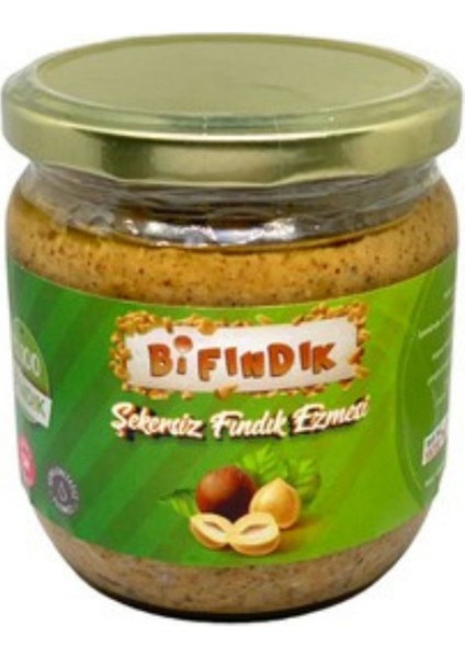 Doğal Şekersiz Fındık Ezmesi Katkısız Atıştırmalık Kahvaltılık Sürülebilir %100 Fındıklı 350GR