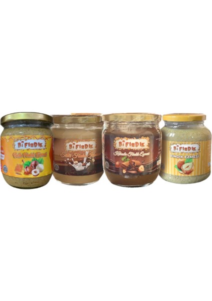 Ballı Fındık Ezmesi 250 G Sütlü Fındık Kreması 450 G Kakaolu Fındık Kreması 450 G Fındık Ezmesi 350G