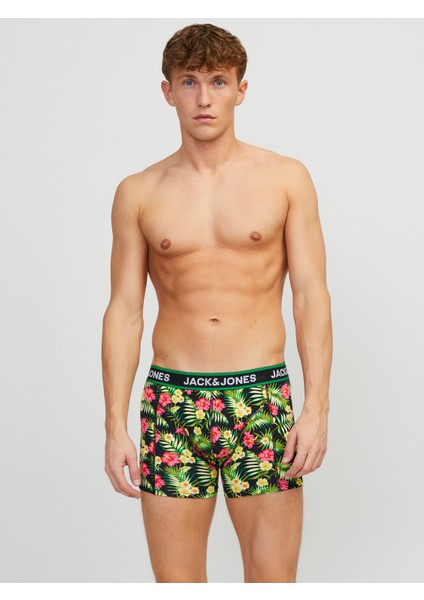 Erkek Desenli Logolu 3'lü Boxer Paketi - Pink Flowers fiyatları