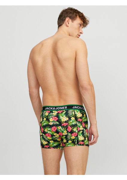 Erkek Desenli Logolu 3'lü Boxer Paketi - Pink Flowers indirimleri