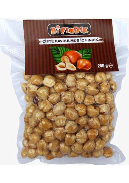 Çifte Kavrulmuş Iç Fındık Iri Taneli Iri Boy Çıtır Vakumlu Paket %100 Taze Lezzetli Yeni Mahsul 250G