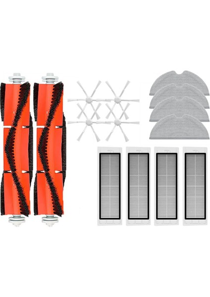 Xiaomi Mi Robot Vakum Mop 2 Stytj03ZHM Filtre Mop Bezi Robot Vakum Süpürücü Ana Yan Fırça Yedek Parçaları (Yurt Dışından)