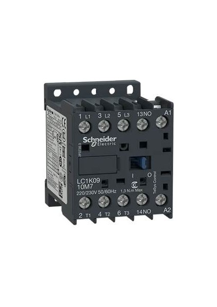 Schneıder Tesys K Kontaktör 3p 9A Ac3 220VAC 1na Sn LC1K0910M7 fiyatları