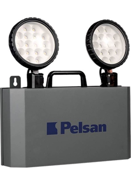 Pelsan Emergency Spot Acil Aydınlatma Armatürü 2X10W Sıva Üstü - Std Konvansiyonel Şeffaf Pc 4000K St 7043 IP40 Metal Kasa Pel 109780