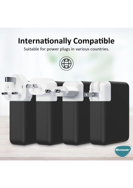 Macbook Şarj Adaptör Kılıf (85W-87W-96W) Matte Silicone Lacivert