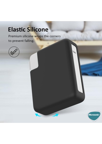 Macbook Şarj Adaptör Kılıf (85W-87W-96W) Matte Silicone Lacivert