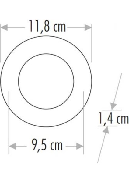 6W Slim LED Panel (Beyaz) Cat CT-5145B fırsatları