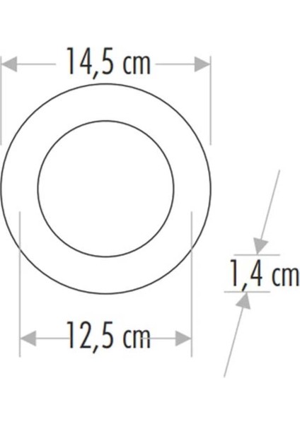 9W Slim LED Panel (Günışığı) Cat CT-5146G fırsatları
