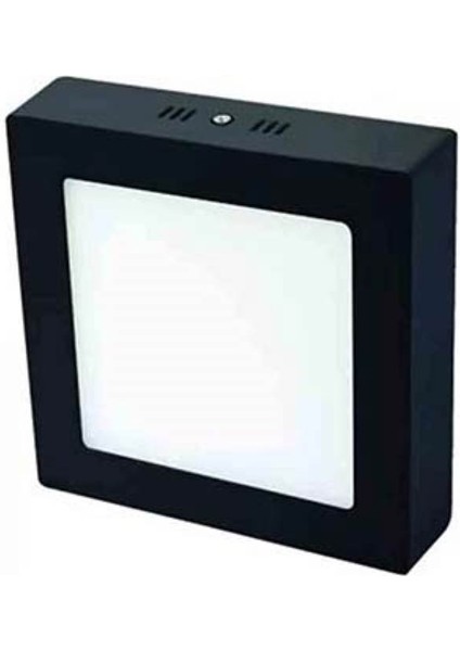 18W Sıvaüstü LED Armatür (Siyah Kasa) (Beyaz) Kare Cat CT-5236B