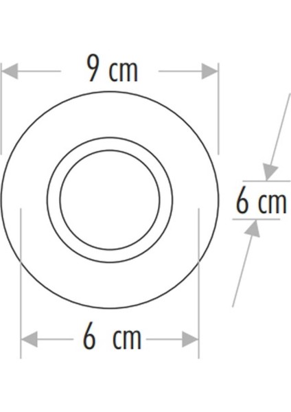 Karanfil Dekoratif Cam Spot Yuvarlak Cat CT-6595 modelleri