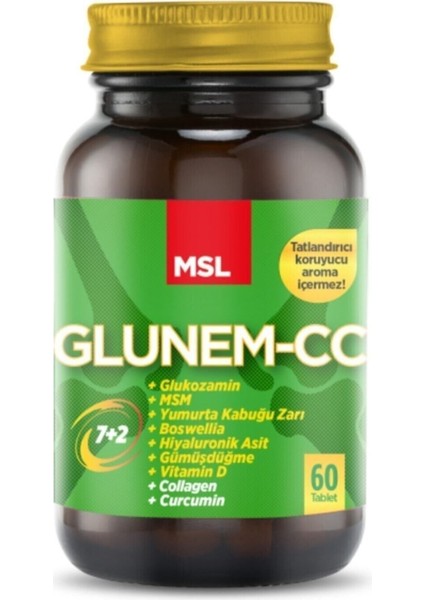 Glunem-Cc 60 Glikozamin/Glucosamine Multivitamin T