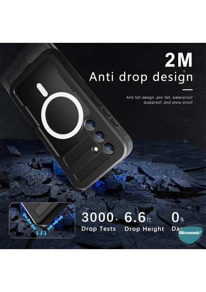 Samsung Galaxy S24 Plus Kılıf Waterproof 360 Full Body Protective Siyah modelleri