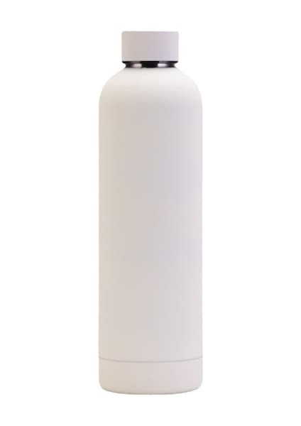Hyt-Büyük Kapasiteli 750ML Çift Katmanlı 304 Paslanmaz Çelik Termal Su Şişesi Açık Hava Sporları Su Bardağı Beyaz (Yurt Dışından)