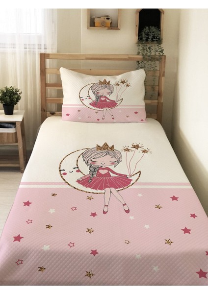 Aykız Desen Tek Kişilik Çocuk Pike Takımı 160X220 cm