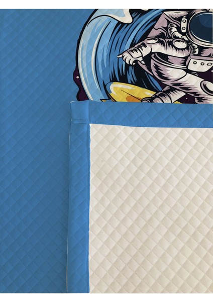 Astronot Desenli, Baskılı Tek Kişilik ve Çocuk Pike Takımı modelleri