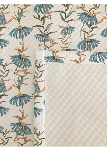 Çiçek Desen Tek Kişilik Çocuk Pike Takımı 160X220 cm modelleri