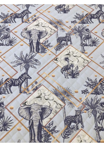 Modern Desenli Baskılı Çift Kişilik Pike Takımı 200X230 cm Renkli fiyatları