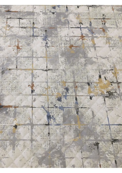 Modern Desenli Baskılı Çift Kişilik Pike Takımı 200X230 cm Renkli