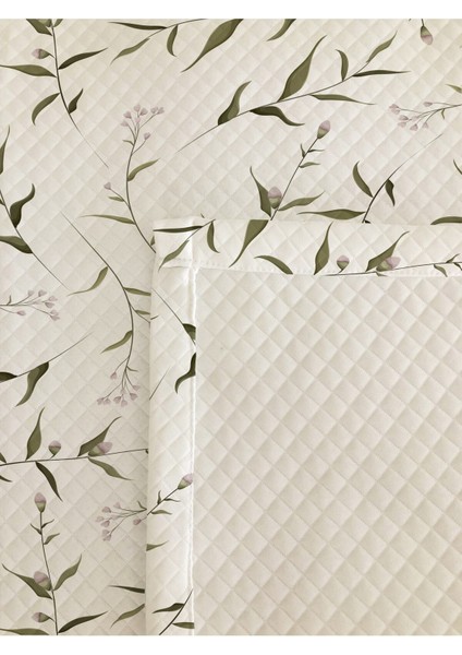 Yaprak Desenli Bebek ve Çocuk Baskılı Tek Kişilik Pike Takımı 160X230 Beyaz modelleri