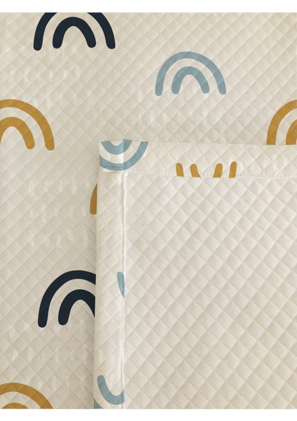 Gökkuşağı Desenli Bebek ve Çocuk Baskılı Tek Kişilik Pike Takımı 160X230 Beyaz modelleri