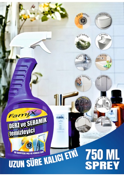 Derz ve Seramik Temizleyici Sprey 750 ml