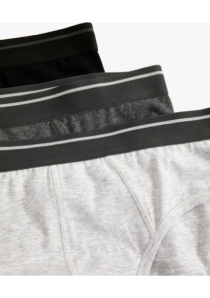 3'lü Slip Boxer Seti Çok Renkli