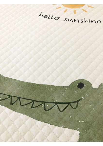 Timsah Desenli Tek Kişilik Pike Takımı 160X230 Beyaz fiyatları