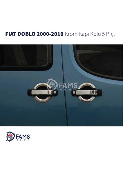 Fiat Doblo Krom Kapı Kolu 5 Kapı 2000-2010 Paslanmaz Çelik